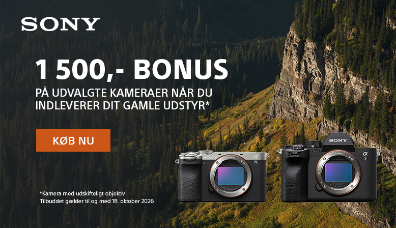 Sony tilbyder en trade-in rabat p&aring; udvalgte kameraer